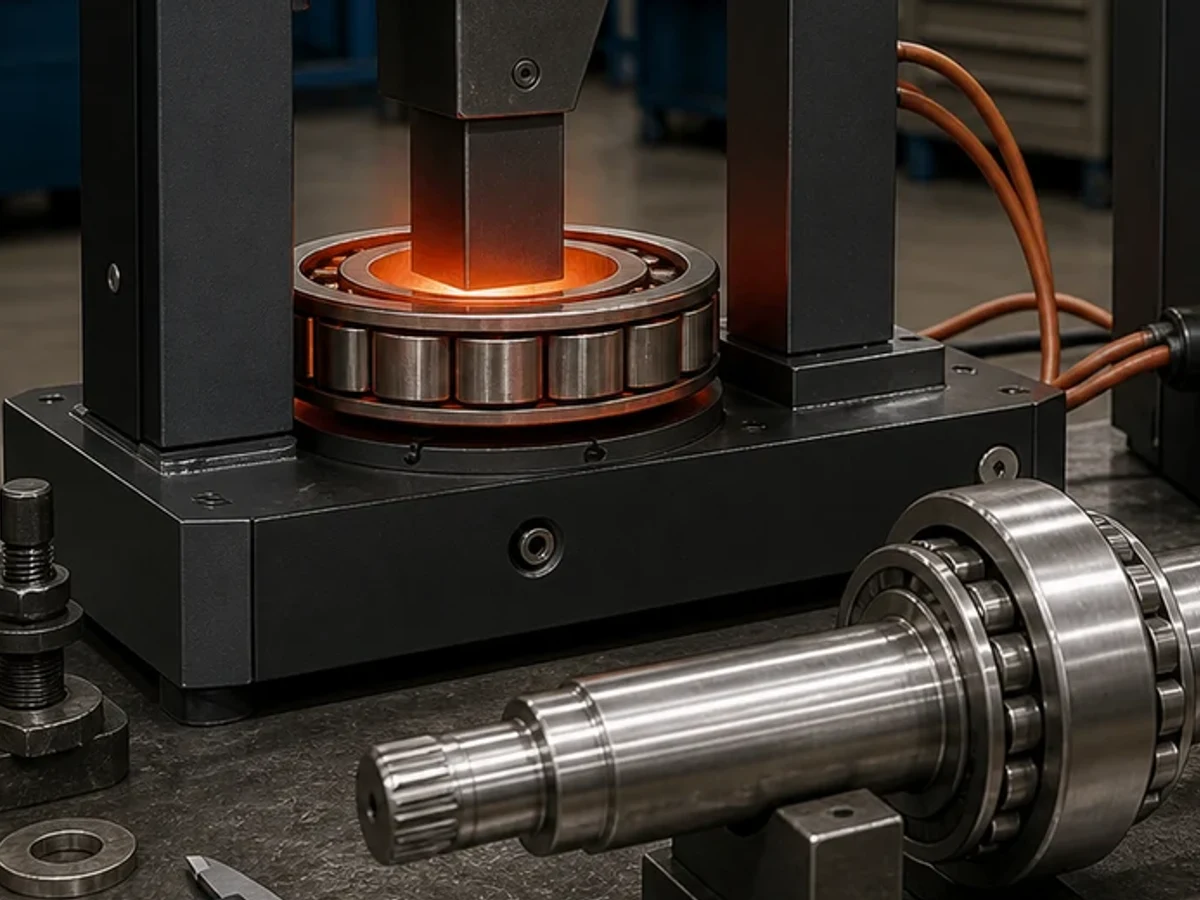 Representative image of a bearing mounting heater: Workpiece application